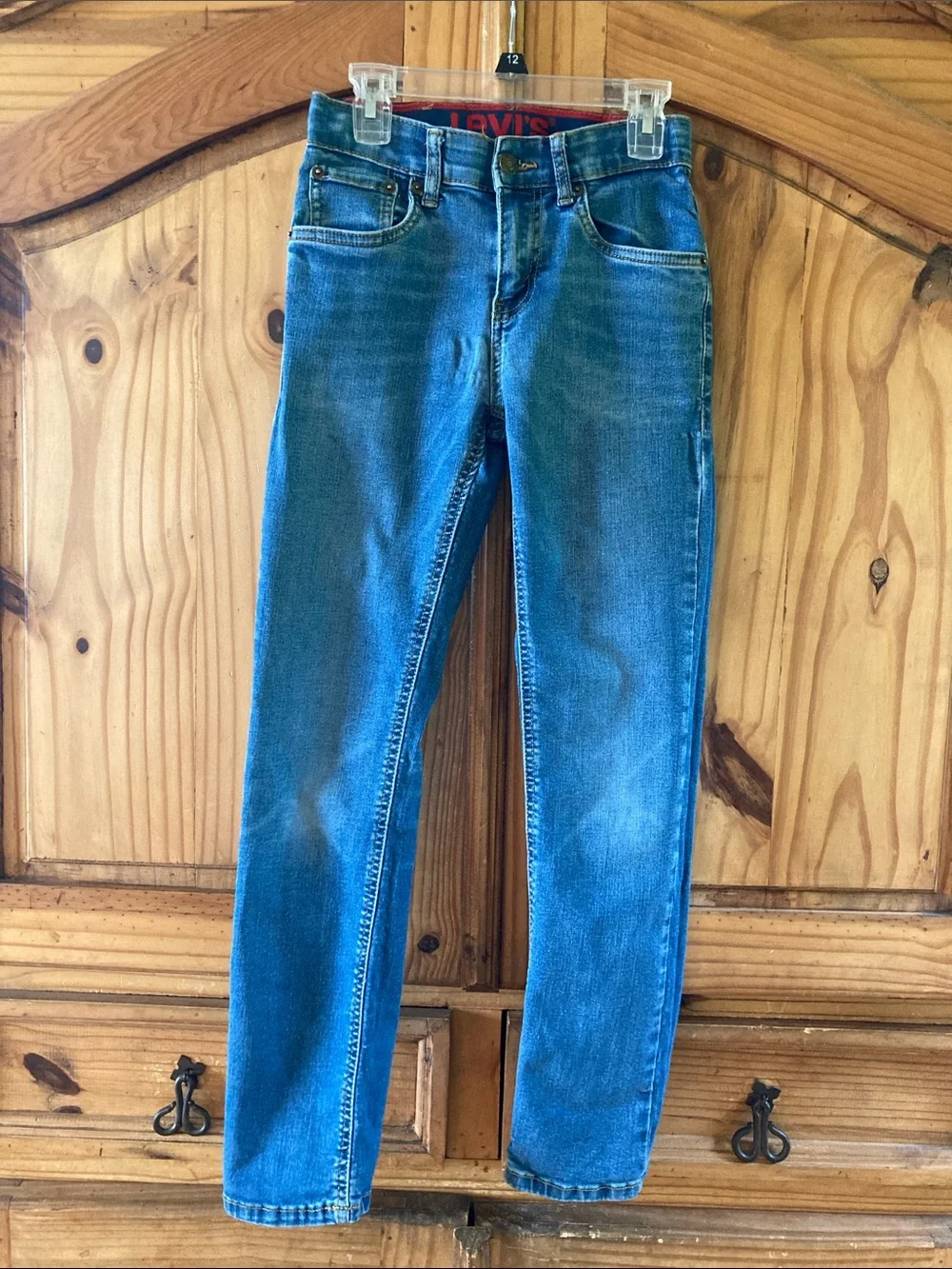 Boys Levi’s 514 blue jeans size 12 (26X27)